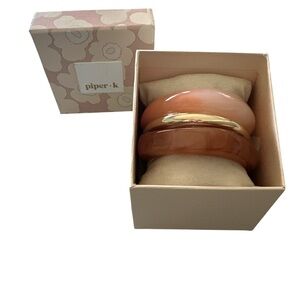 Piper K Set of Three Bangles NIB